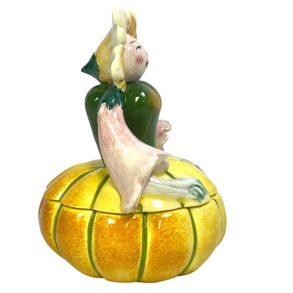 Horchow Vintage 60's-70's Anthropomorphic Neiman Marcus Squash Lady-Italy - Picture 4 of 6